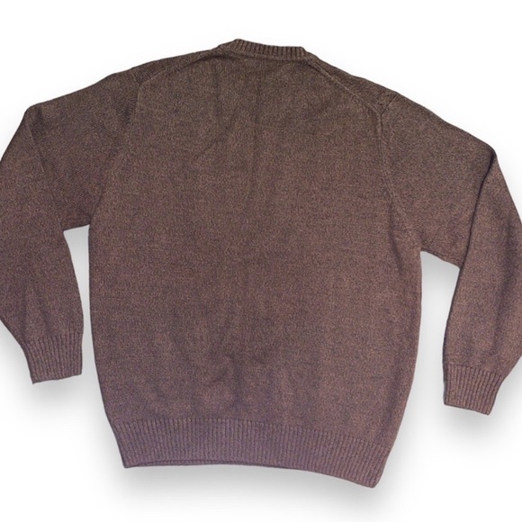 Geoffrey Beene unisex XL/XG 100% Cotton pullover brown knit sweater - Picture 6 of 6